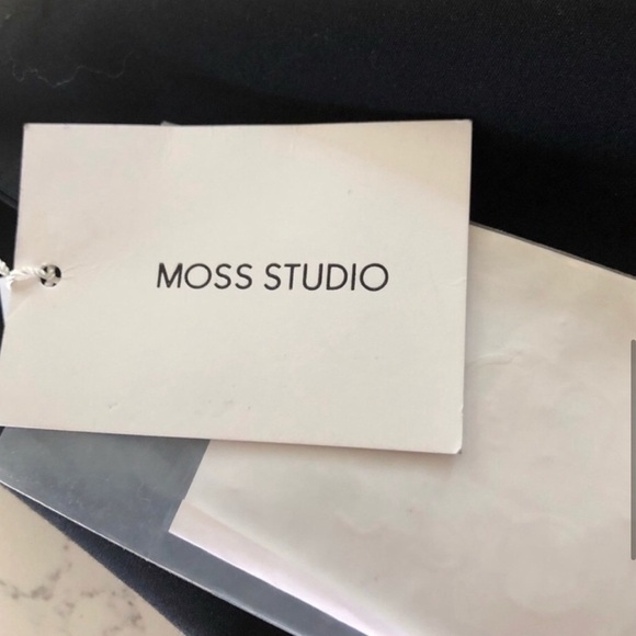 NEW MOSS STUDIO high rise crop black pants size:M. - Picture 9 of 13